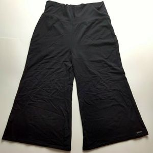 Athleta Black Flare Wide Leg Yoga Pants Sz Medium